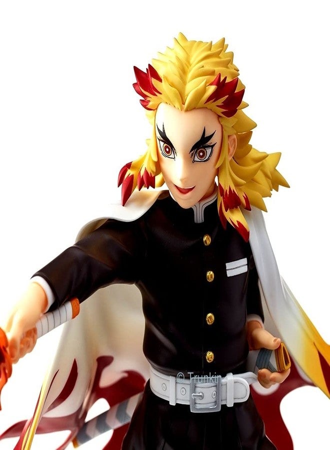 Trunkin | Demon Slayer Rengoku Kyojuro Attacking Mode with Sword Action Figure | PVC Multicolour Kimetsu no Yaiba Anime Figurine | Collectible Manga Weeb Toys Model | 20 Cms - Image 5